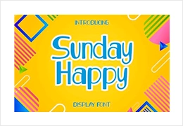 Font Sunday Happy
